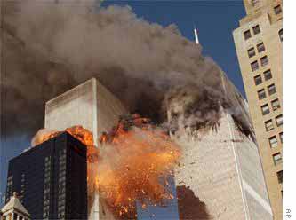 Взрыв второй башни WTC