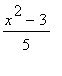 (x^2-3)/5