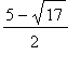 (5-sqrt(17))/2