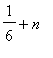 1/6+n