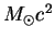 $M_{\odot}c^2$