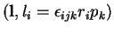 $({\bf l},
l_i=\epsilon_{ijk}r_ip_k)$
