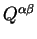 $Q^{\alpha\beta}$