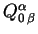 ${Q^\alpha_0}_\beta$