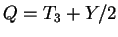 $Q = T_3 + Y/2$