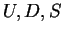 $U,D,S$