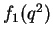 $f_1(q^2)$