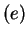$(e)$