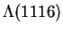 $\Lambda(1116)$